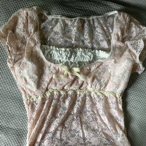 Pink Girly Lace Shirt 💓